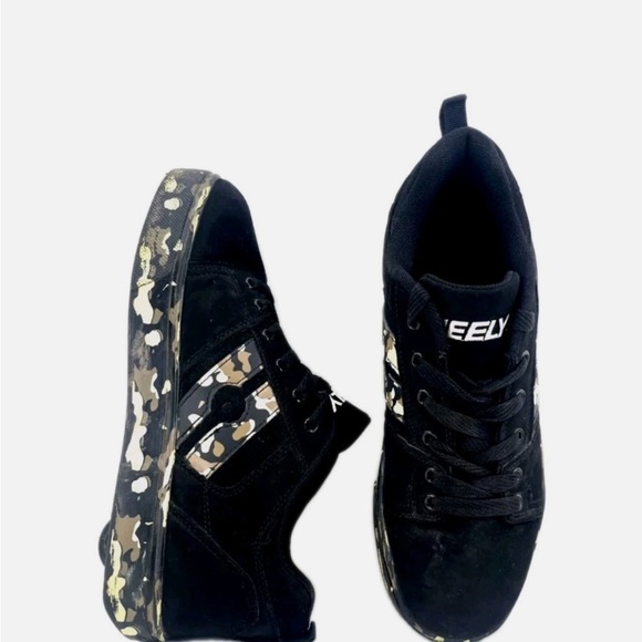 Heelys HES10321 Racer 20 Black Camo Roller Skating Lace Up Shoes Youth Boys Sz.2 - Picture 9 of 13